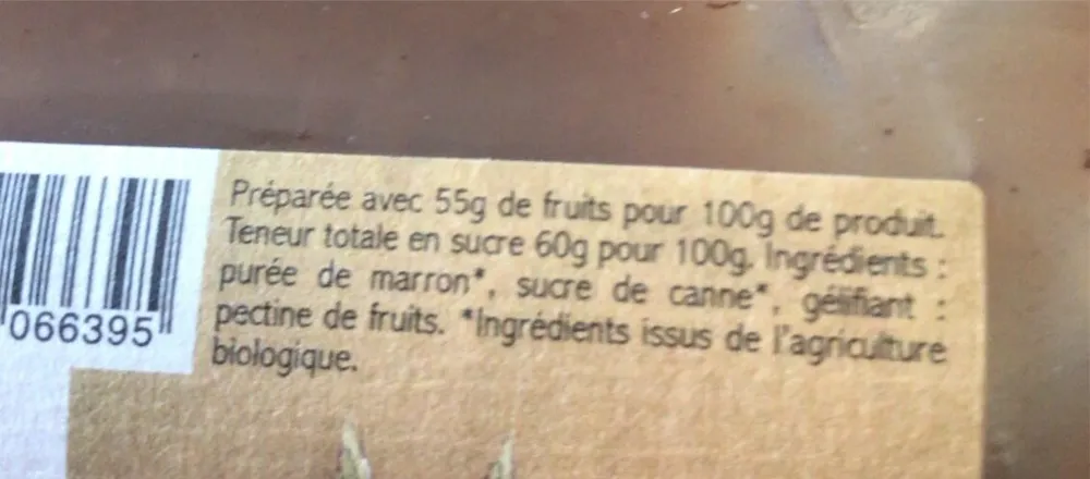 Creme marron bio