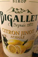 Sirop citron jinot