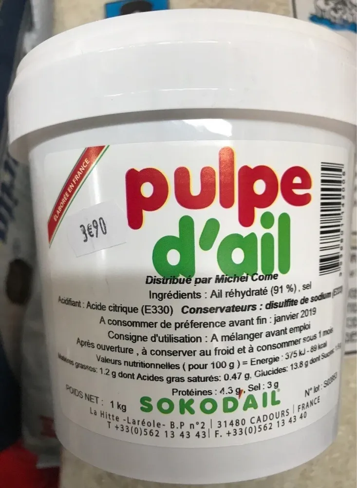 Pulpe d'ail