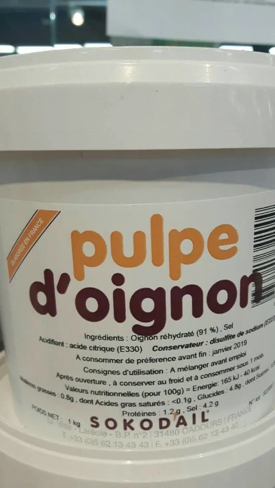 Pulpe d'oignon