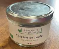 Terrine de poule au poivre vert