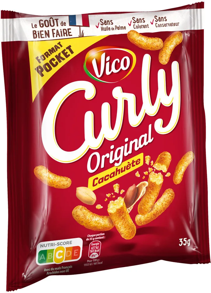 Curly cacahuete