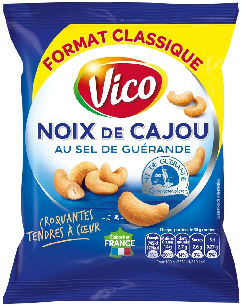 NOIX DE CAJOU AU SEL DE GUÉRANDE