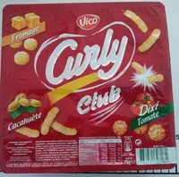 Curly Club Cacahuète, Fromage, Tomate