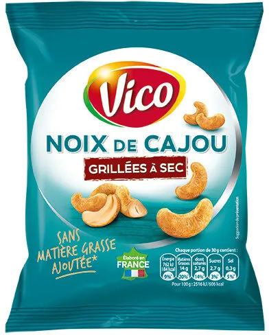 Noix de cajou grillées à sec