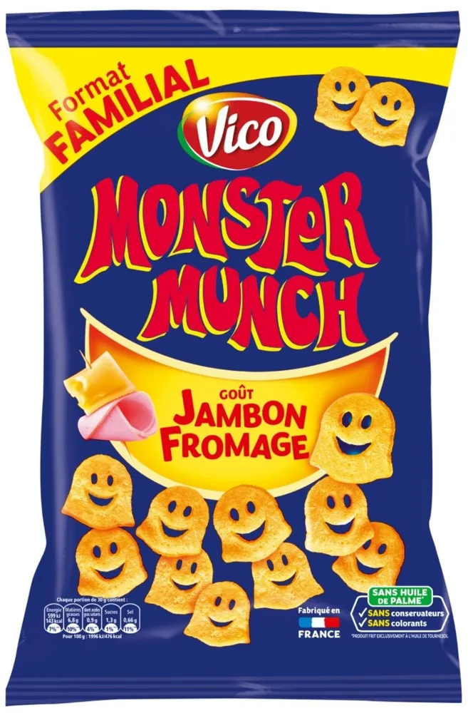 Monster Munch goût Jambon / Fromage (grand format)