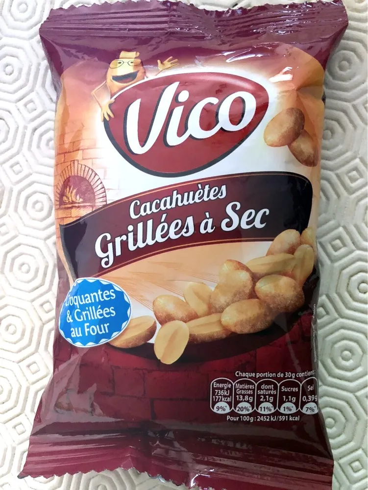 Cacahuètes grillées à sec