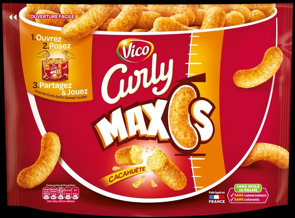 Curly cacahuète maxis