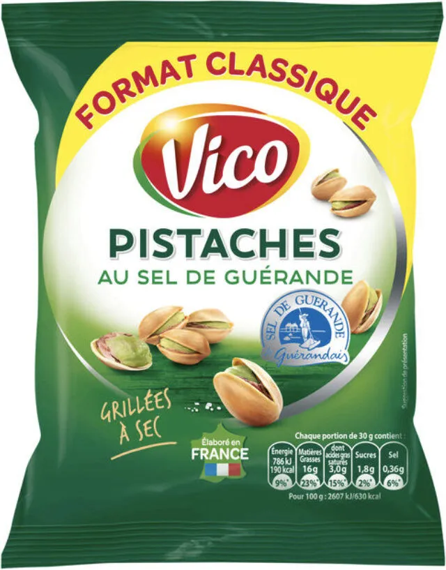 Pistaches grillées à sec - Sel de Guérande