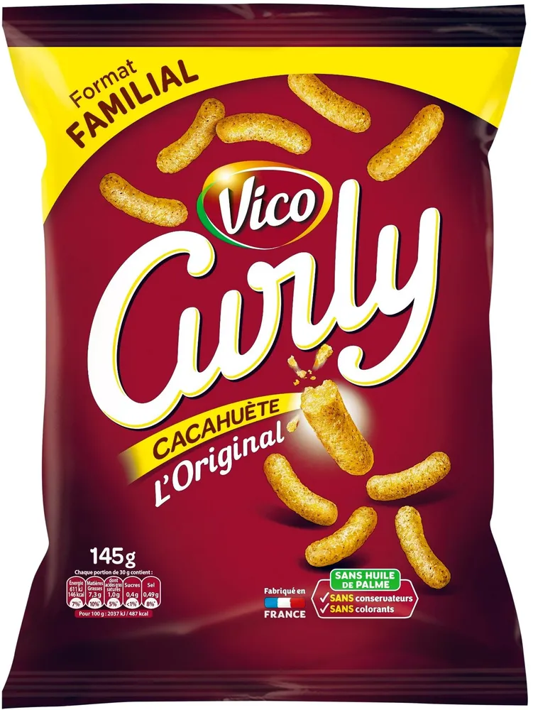 Curly cacahuète l'Original 145 g - Format familial
