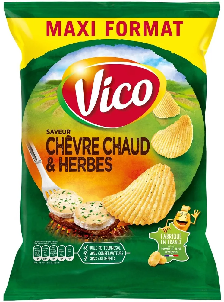 Chips saveur Chèvre Chaud & Herbes 360g