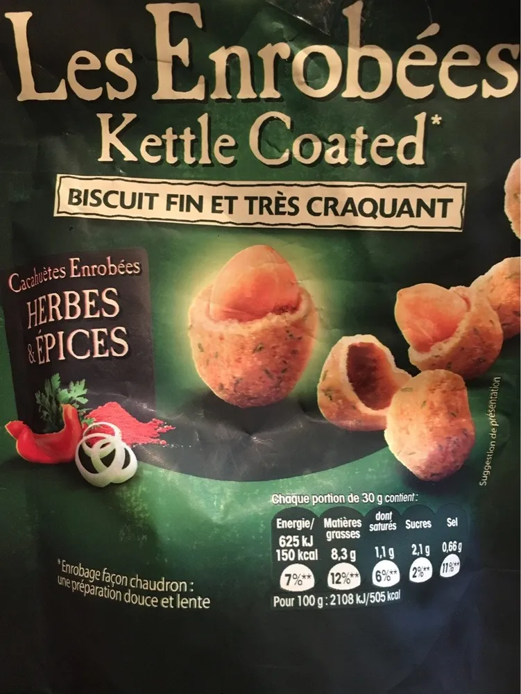 Cacahuètes enrobées herbes & épices