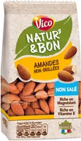 Amandes non grillées non salé