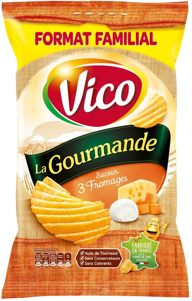 La Gourmande saveur 3 Fromages (format familial)