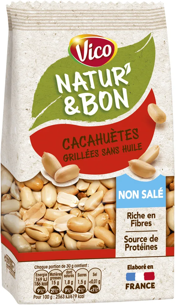 Natru & Bon - Cacahuètes grillées sans huile