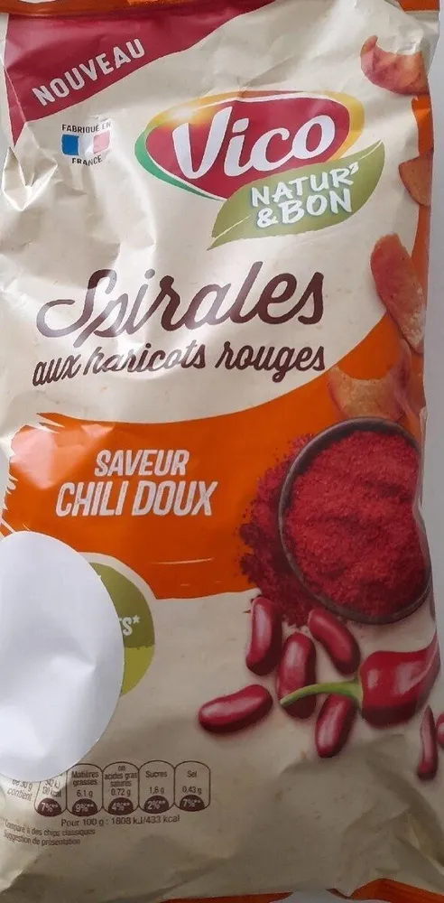 Spirales aux haricots rouges