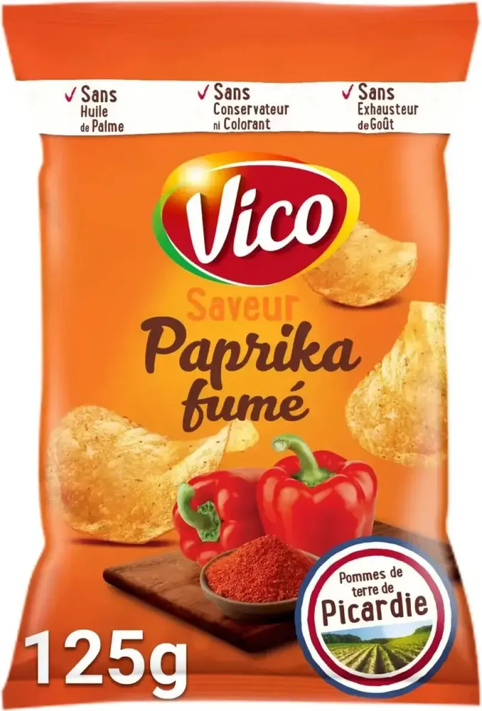 Chips saveur paprika fumé