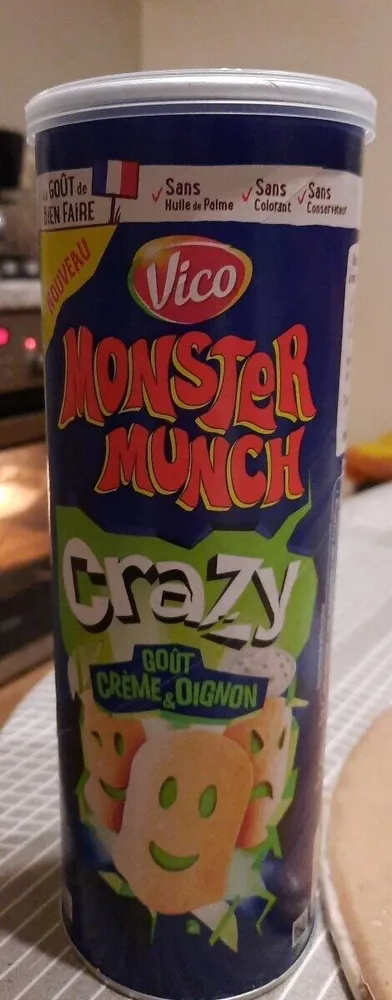 Monster Munch Crazy Goût Crème Oignon