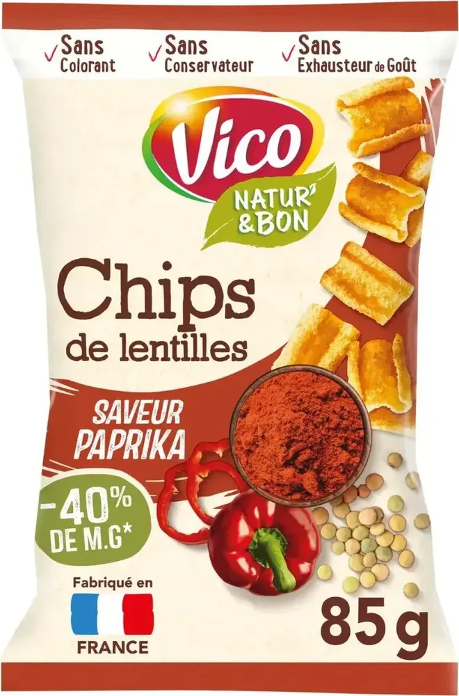 Chips de Lentilles Saveur Paprika