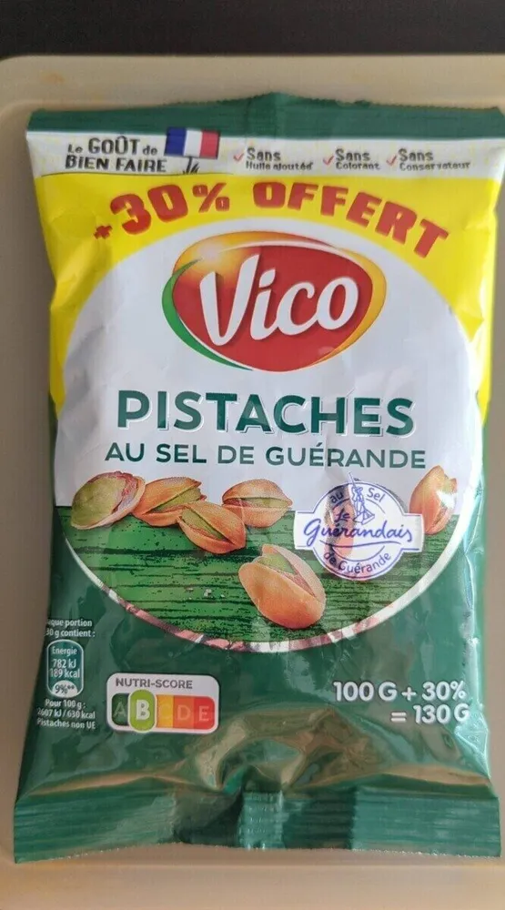 Pistaches au sel de Guérande