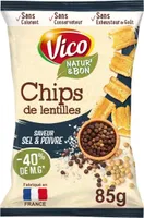Chips de lentilles saveur sel & poivre