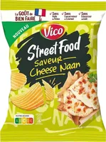 Street food saveur cheese naan