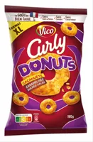 Curly donuts cacahuètes caramélisées sucré salé