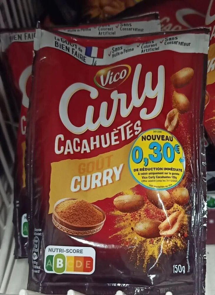 Curly Cacahuètes Curry