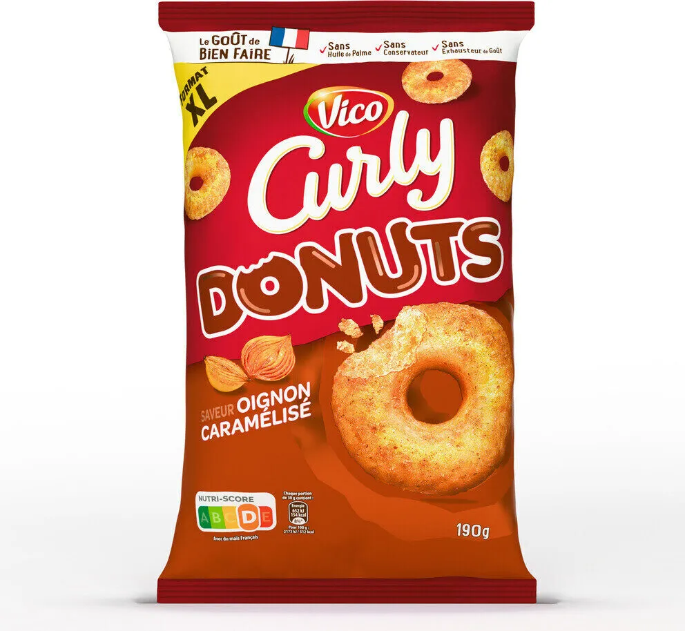 Curly DONUTS SAVEUR OIGNON CARAMÉLISÉ