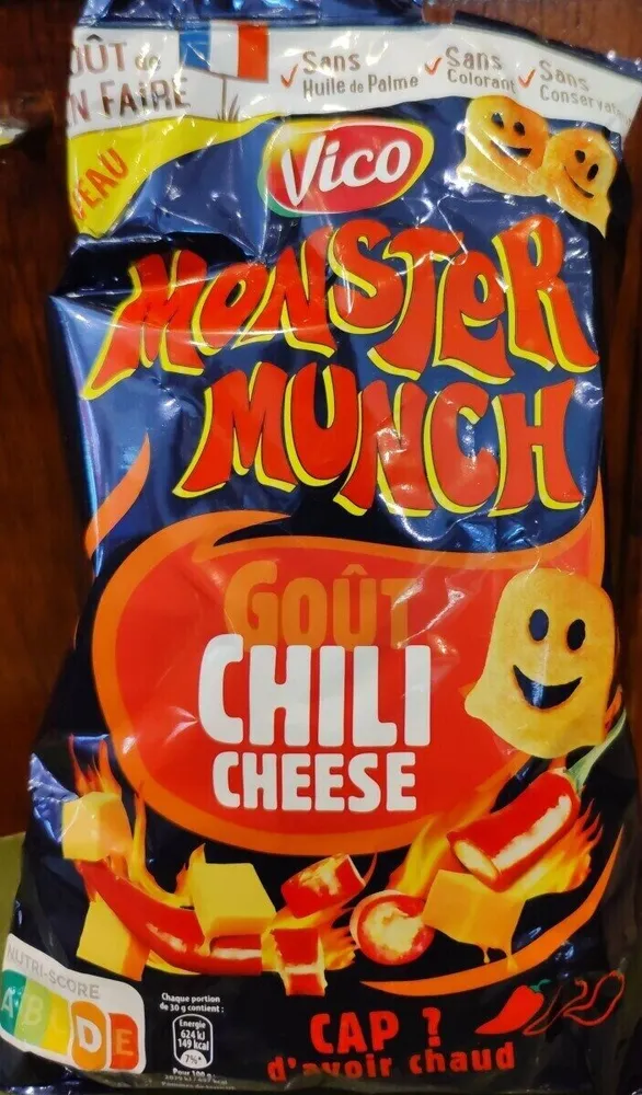 Monster munch goût Chili cheese