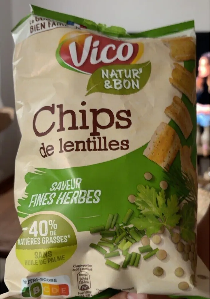 chips de lentilles