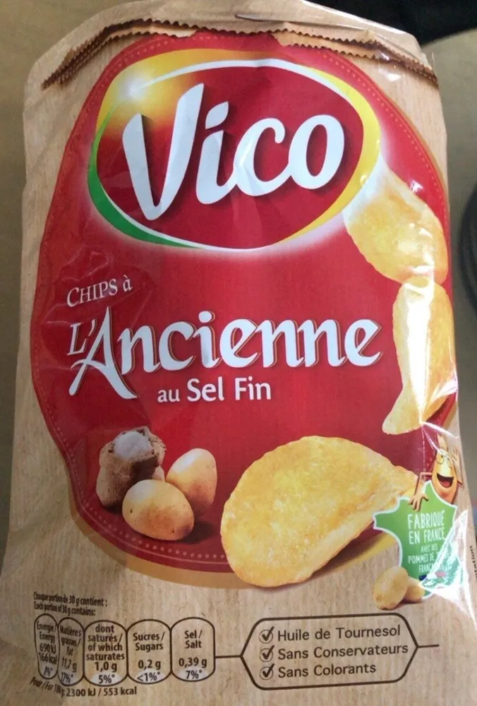 Chips à l’ancienne au sel fin