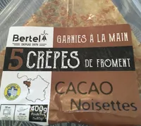 Crepes de froment cacao noisettes