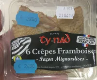 Crêpes Framboise Façon Mignardises