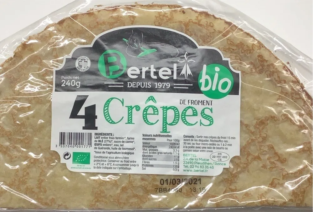 Crêpes de froment