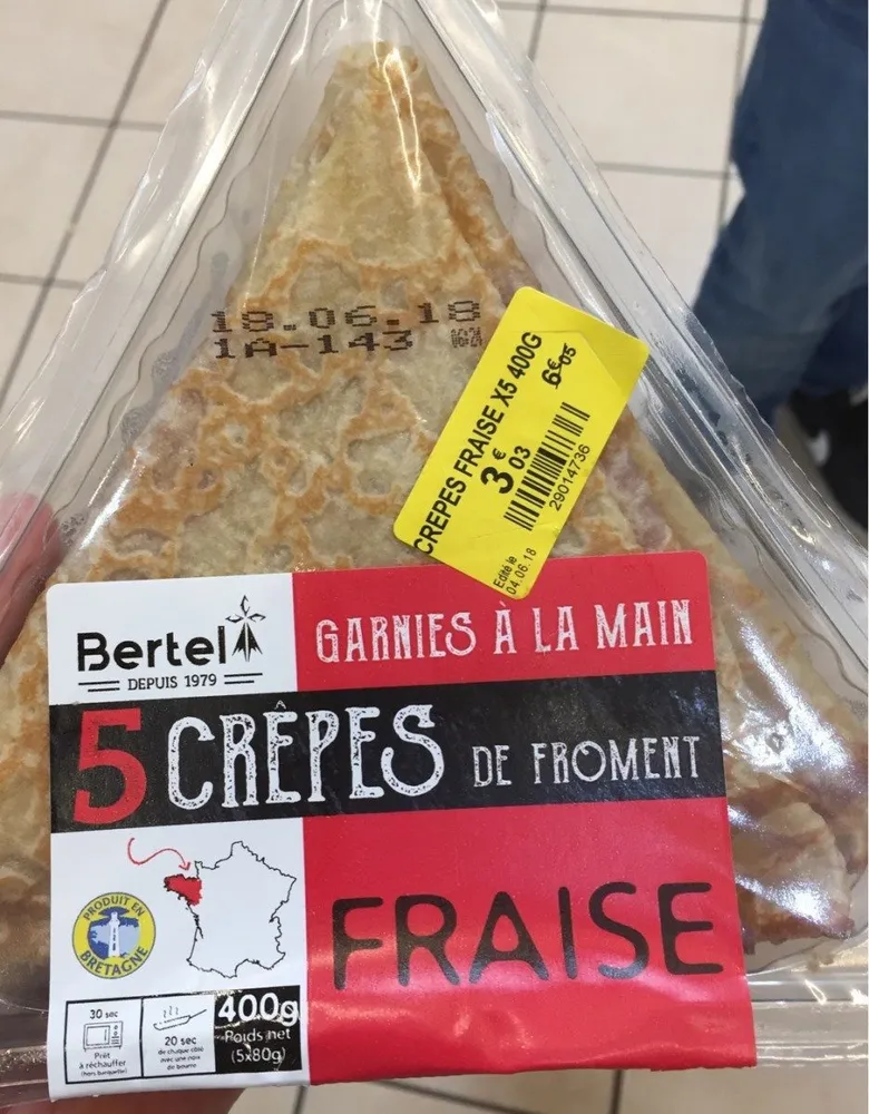 5 Crêpes de Froment Fraise