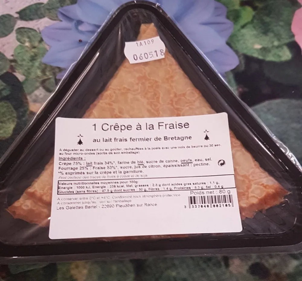 Crepe à la fraise