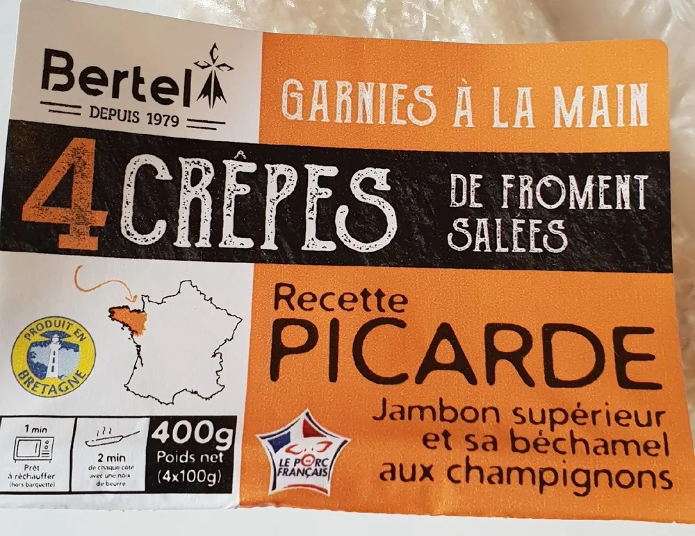 4 Crêpes de Froment Salées Recette Picarde