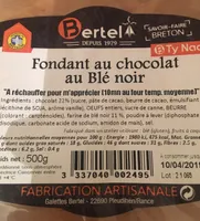 Fondant au chocolat au blé noir