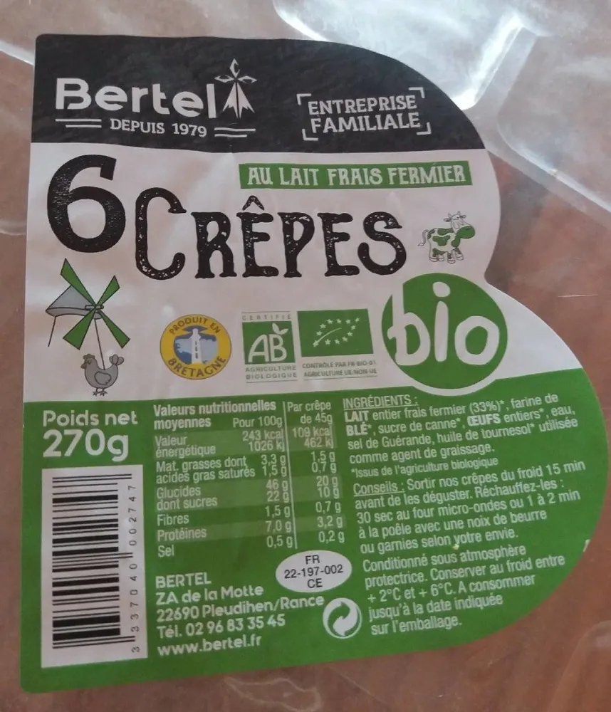 crêpe Bertel 1979