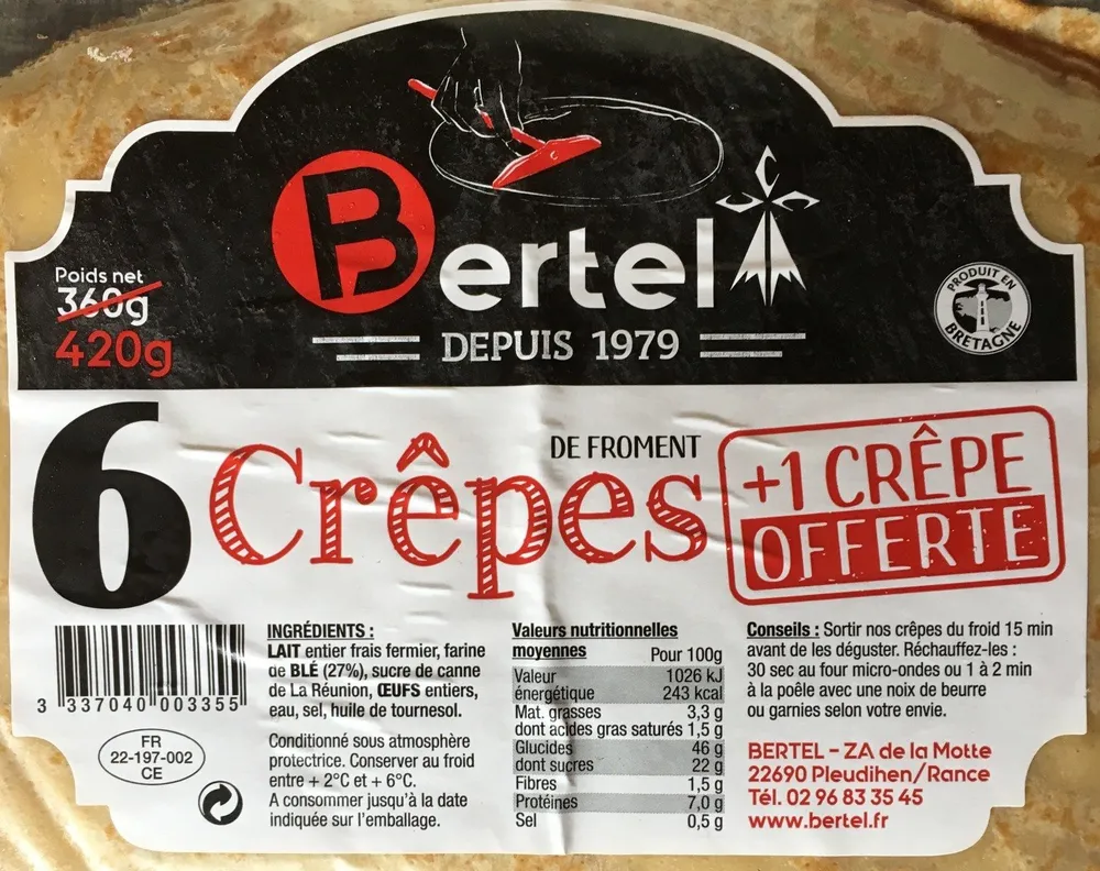 Crêpes de froment