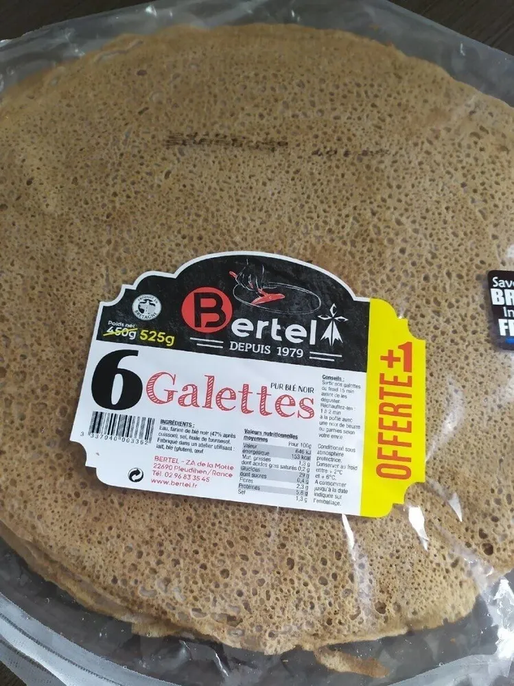 6 galettes pur ble Noir