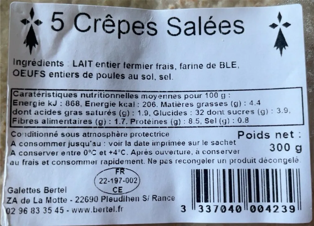 Crêpes salées