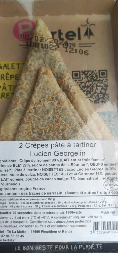 Crêpes a tartiner sncf