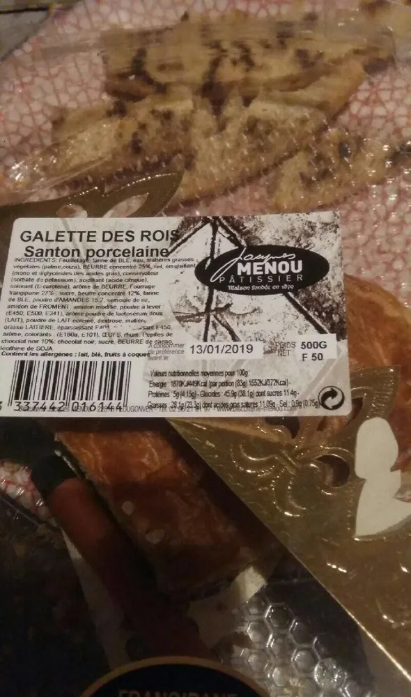 Galette des rois santon porcelaine