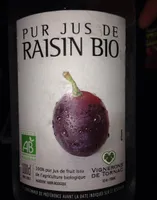 Pur jus de raisin bio