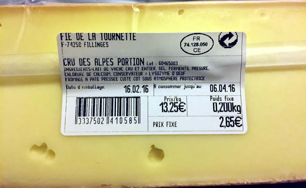 Cru des Alpes portion