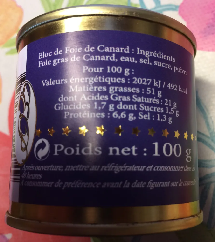 Bloc de Foie Gras de Canard