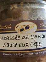Fricassee de canard sauce aux cepes
