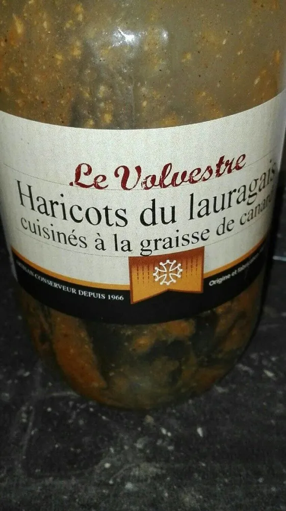 Haricots du lauraguais cuisinés à la graisse de canard